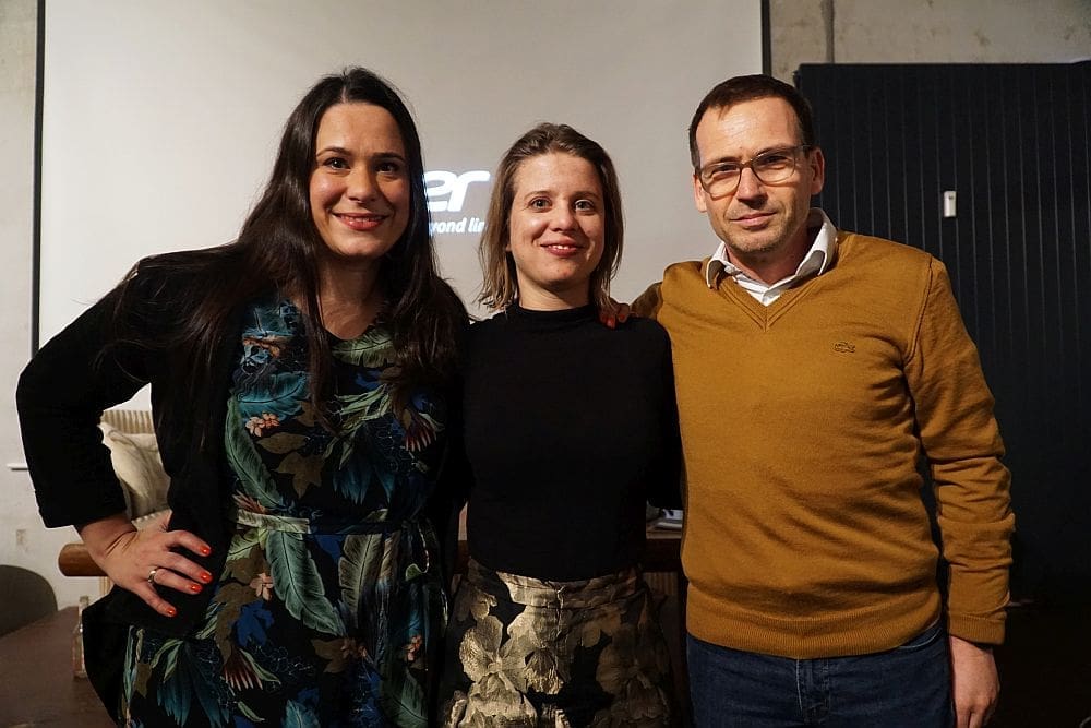 Sanja Stankovic (Hamburg Startups), Veronika Reichboth (Hamburg Invest) and Hartmut Giesen (Sutor Bank) 